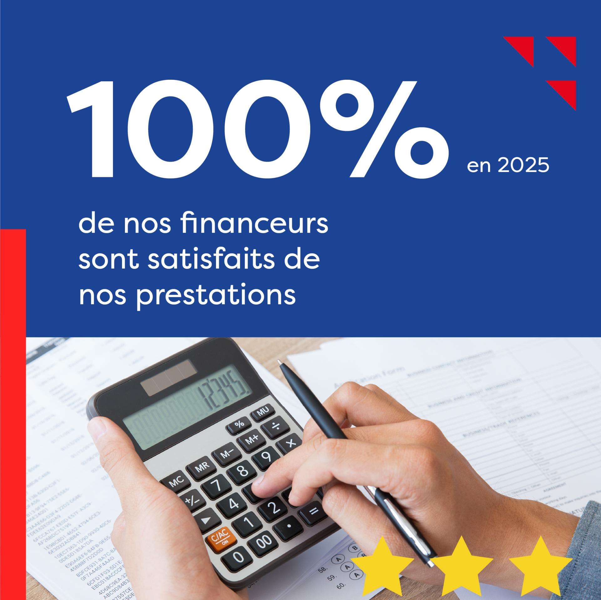 Chiffres clés - Satisfaction financeurs 2025